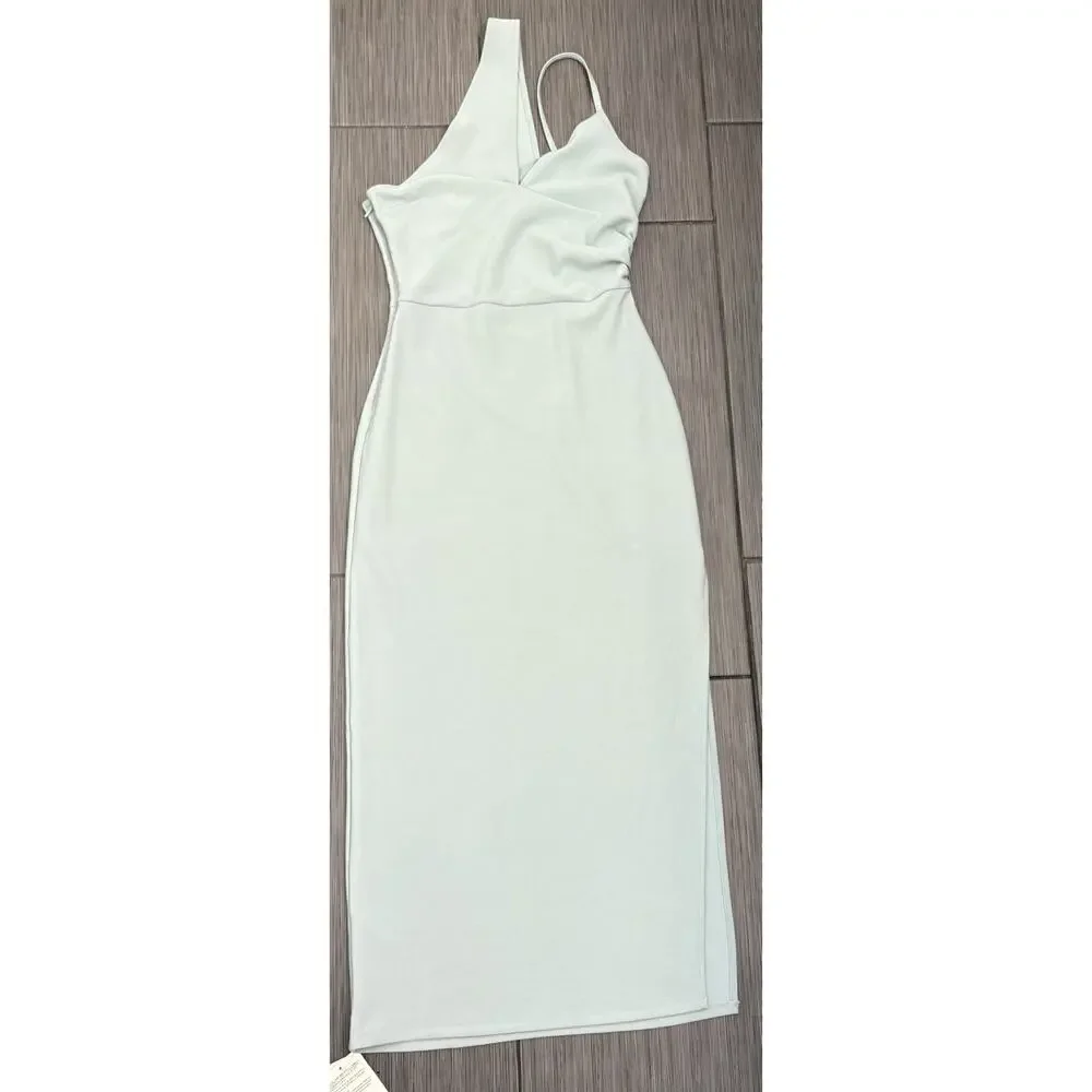 Abercrombie & Fitch Women’s Mint Green Asymmetrical Long Dress Size Small NWT